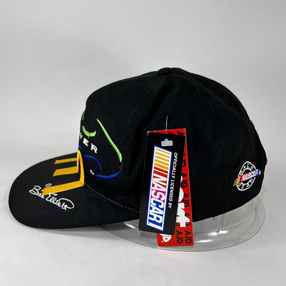 Vtg Batman Forever McDonalds Snapback Cap Hat AJD Black NASCAR Baseball Mens 90s - Picture 2 of 16